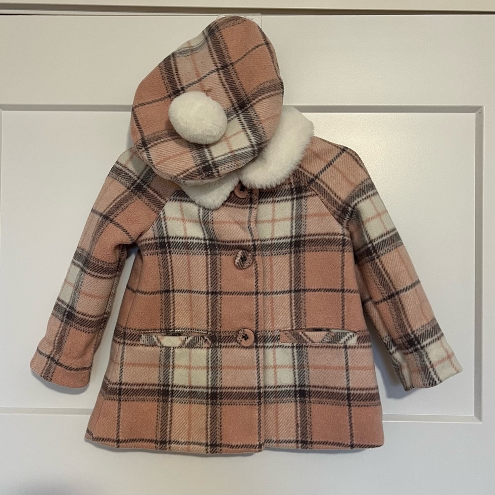 Pea Coat with Matching Beret Hat